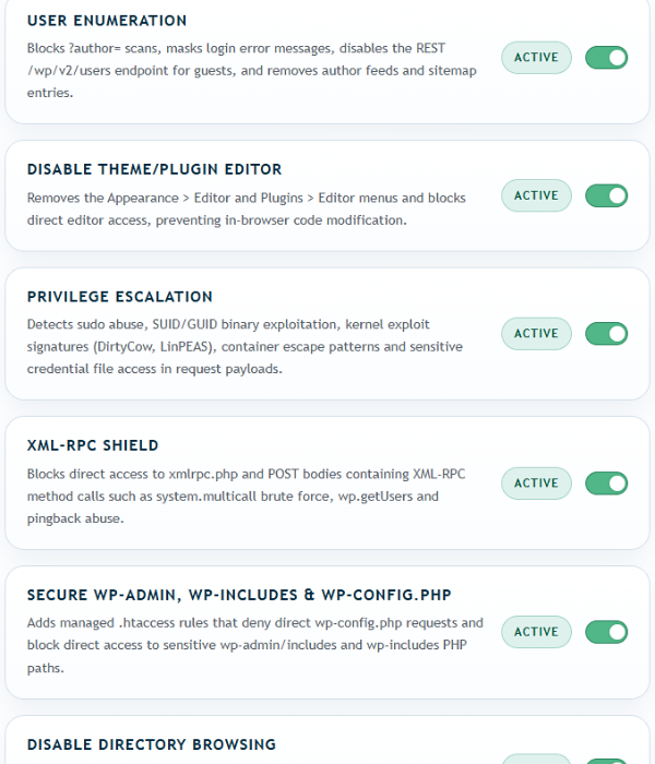 locktura wordpress security